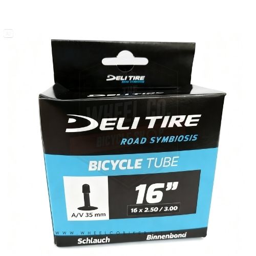 Deli Inner Tube 16x2.50/3.00 Schrader Valve DL-521 - Wide 16" Kids Bike Tube