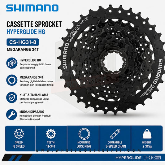 Shimano Sprocket Altus HG 31 8 speed 11-34T