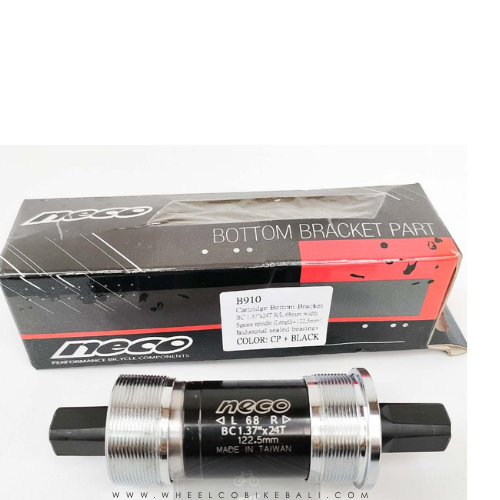 Neco Square Taper Bottom Bracket - Cartridge Sealed Bearing