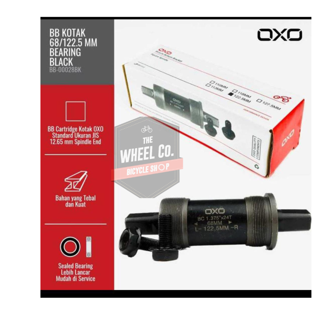 OXO Bottom Bracket Axle BB-04 122.5mm - Square Taper BB Axle