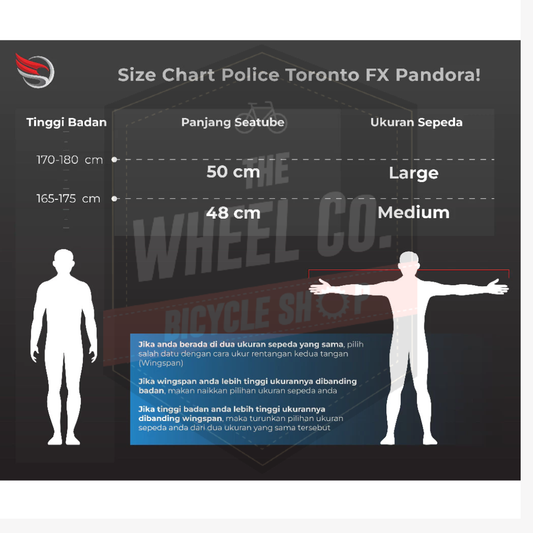 Police Toronto Fixie FX Pandora CST - Size M (480mm)