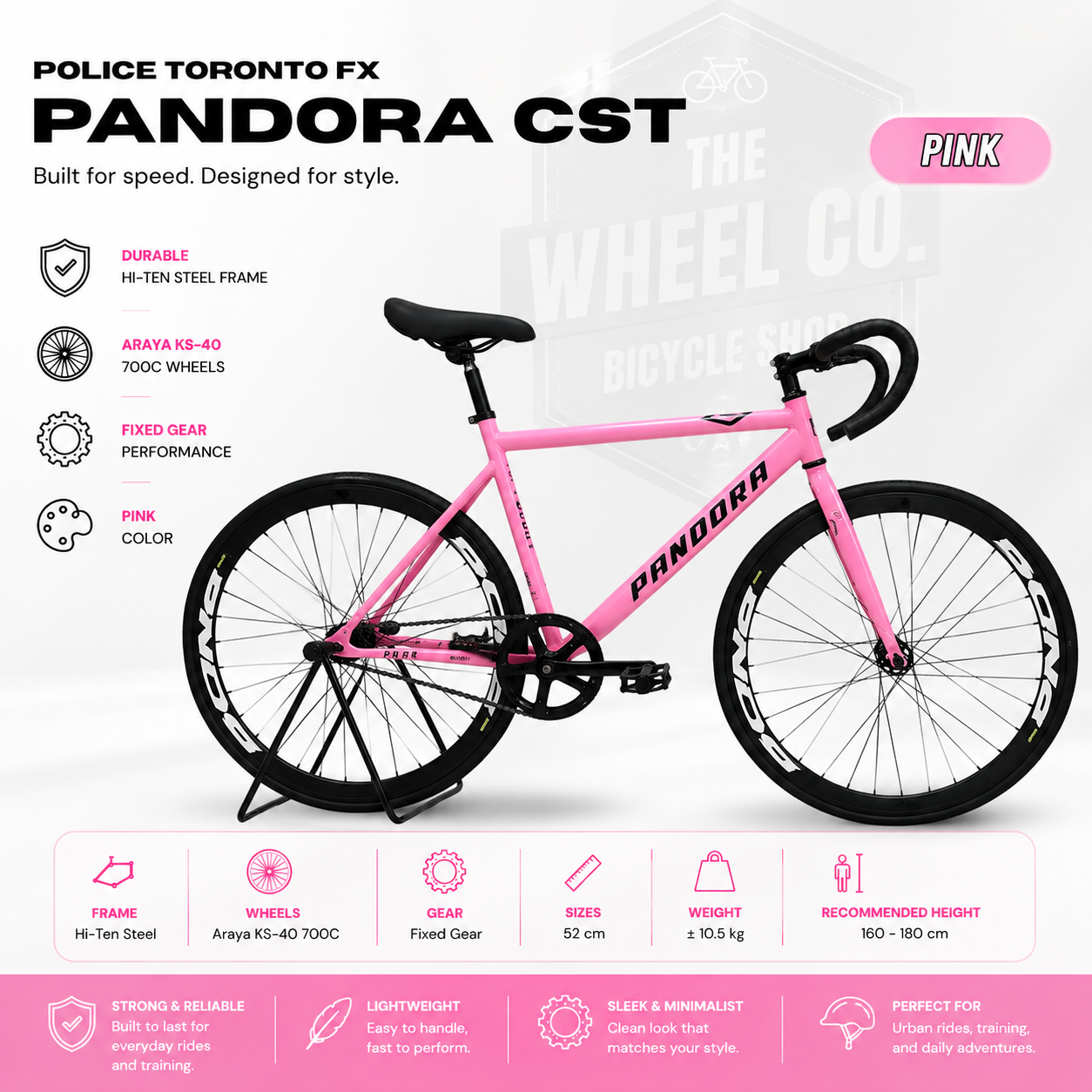 Police Toronto Fixie FX Pandora CST - Size M (480mm)