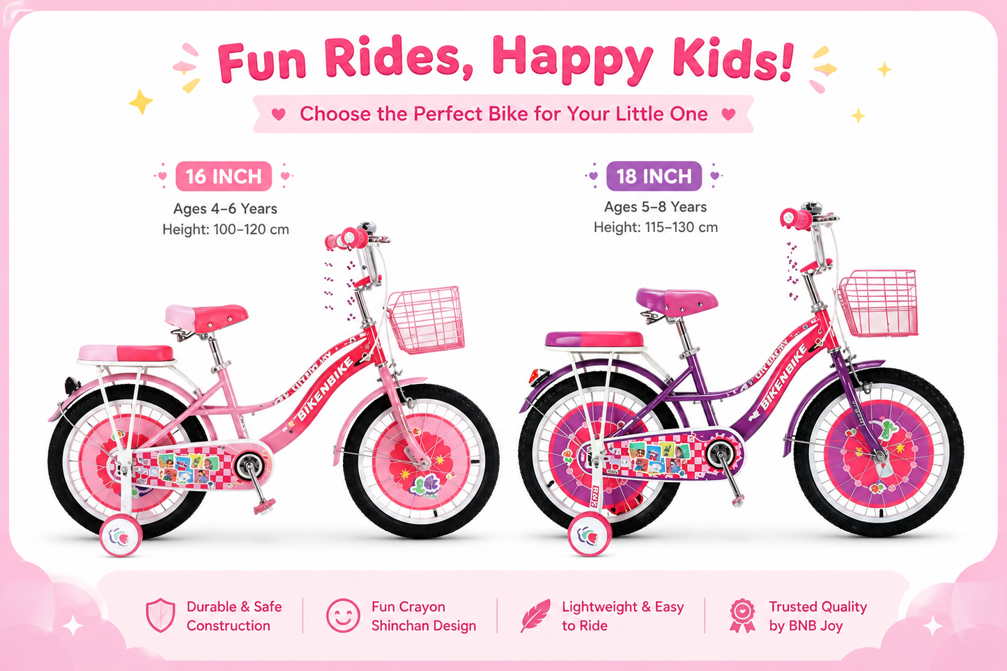 BNB Joy Mini Bike Crayon Shinchan Edition