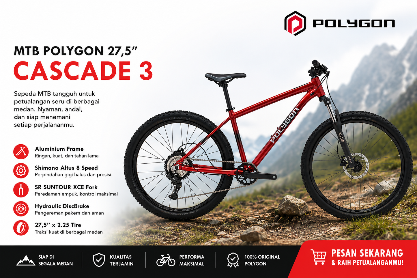 POLYGON CASCADE 3 27.5 MTB
