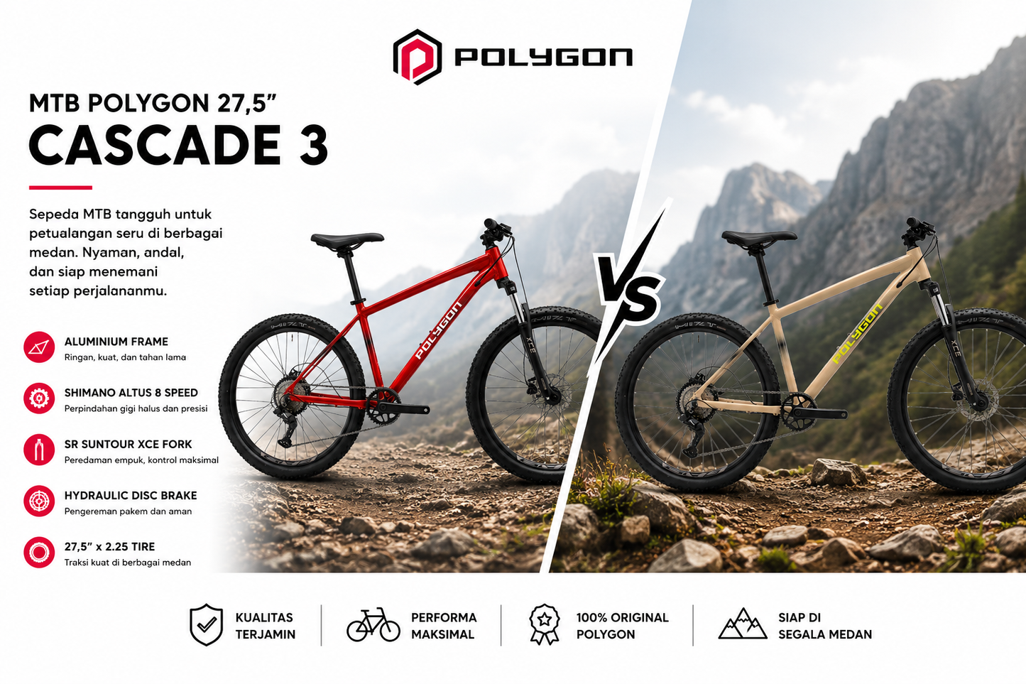 POLYGON CASCADE 3 27.5 MTB