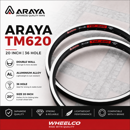 ARAYA RIMS 20 INCH SERI TM620 CNC LINER