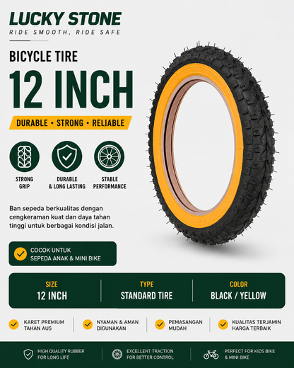Lucky Stone Tire ban luar 12 anak