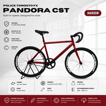 Police Toronto Fixie FX Pandora CST - Size M (480mm)