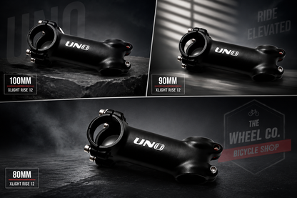 UNO Stem sepeda oversize alloy hitam 12 derajat