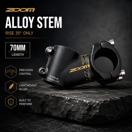 ZOOM stem sepeda oversize rise 35 derajat