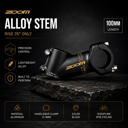 ZOOM stem sepeda oversize rise 35 derajat