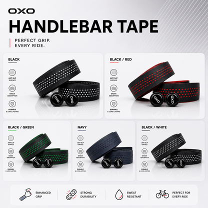 Bartape OXO 9109 Multi colour PU, EVA Padding, End Plug/Cap Plastic