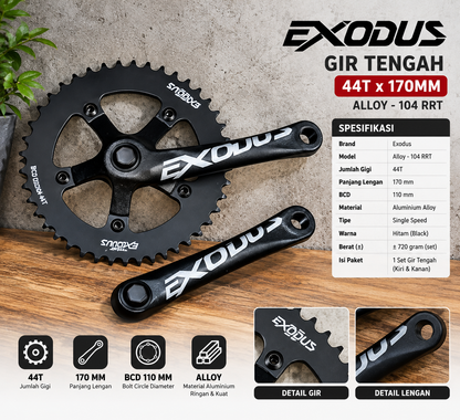 GIR TENGAH 44TX170 EXODUS ALOY -104 RRT