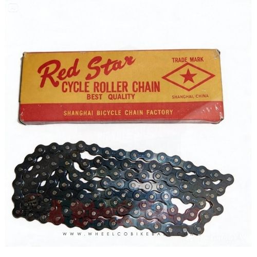 Red Star Single-Speed Bike Chain - Durable 1/2" x 1/8" Chain
