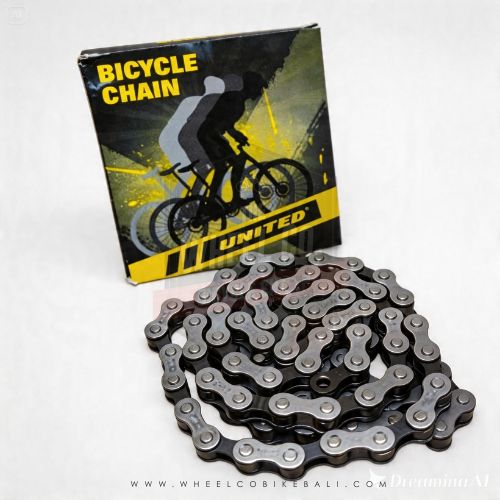 United Single Speed Bike Chain RT-101 114L - 1/2" x 1/8" UNITED RANTAI SEPEDA SINGLE SPEED