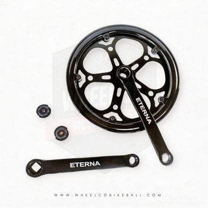 Eterna single chainwheel 52T 170mm Black