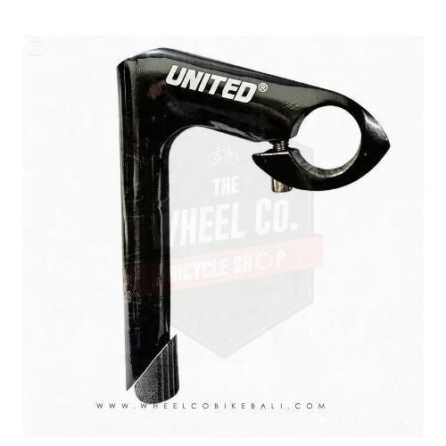 United Aluminum Stem ST-2003 Black - Racing/Fixie Bike Stem