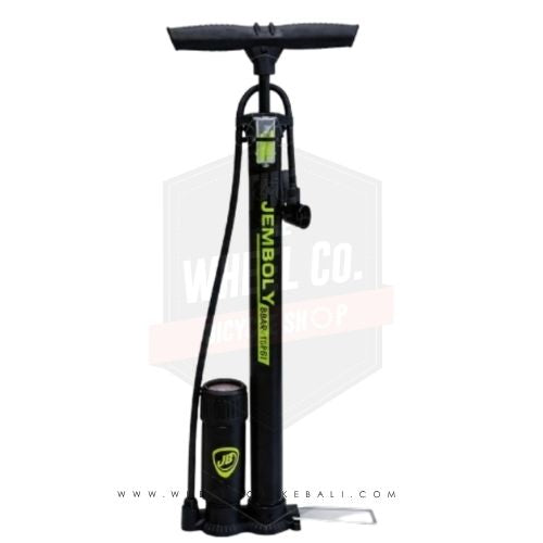 Jemboly Floor Pump JB-PA3801 Black Alloy with Pressure Gauge - Bike Pump