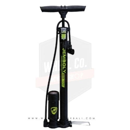 Jemboly Floor Pump JB-PA3801 Black Alloy with Pressure Gauge - Bike Pump