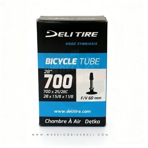 Deli Inner Tube 700x25/28C Presta Valve 60mm - Road Bike Tube