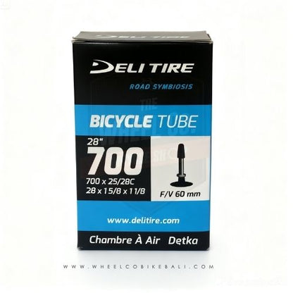 Deli Inner Tube 700x25/28C Presta Valve 60mm - Road Bike Tube