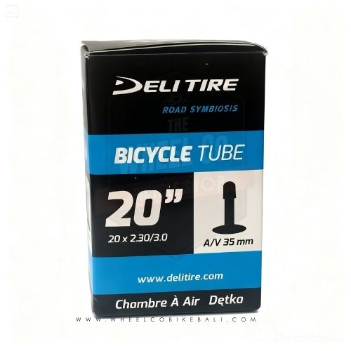Deli Inner Tube 20x2.30/3.00 Auto Valve - Wide 20" BMX/Kids Bike Tube