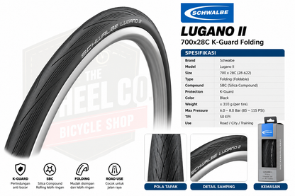 TIRE LUGANO II 700X28 A KG F, B