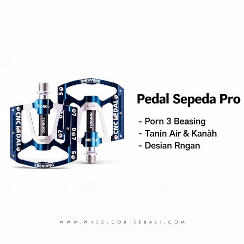 Pedal 3 Bearing sepeda tusedo