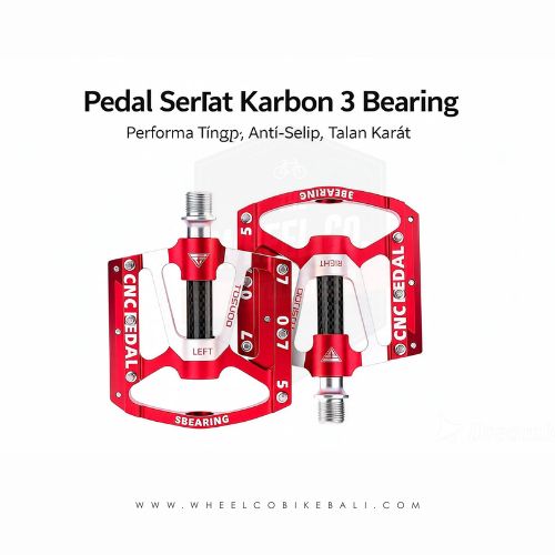 Pedal 3 Bearing sepeda tusedo