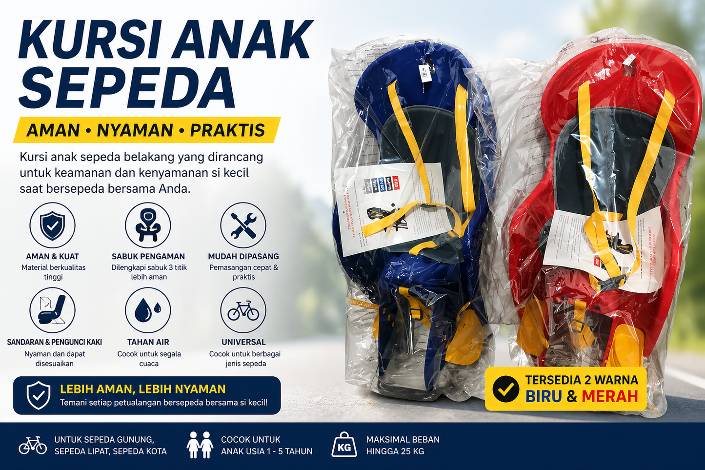 Kursi Anak Sepeda Belakang