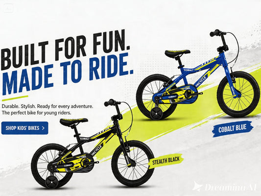 Wimcycle BMX Cobalt Speedtail 16" - Kids BMX Bike 1 Speed