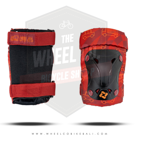 Elbow & Knee Set Kids Car Red