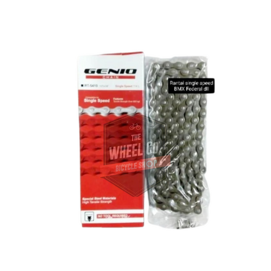 Genio Chain RT-5410 114L Becak Brown - Single Speed Bike Chain